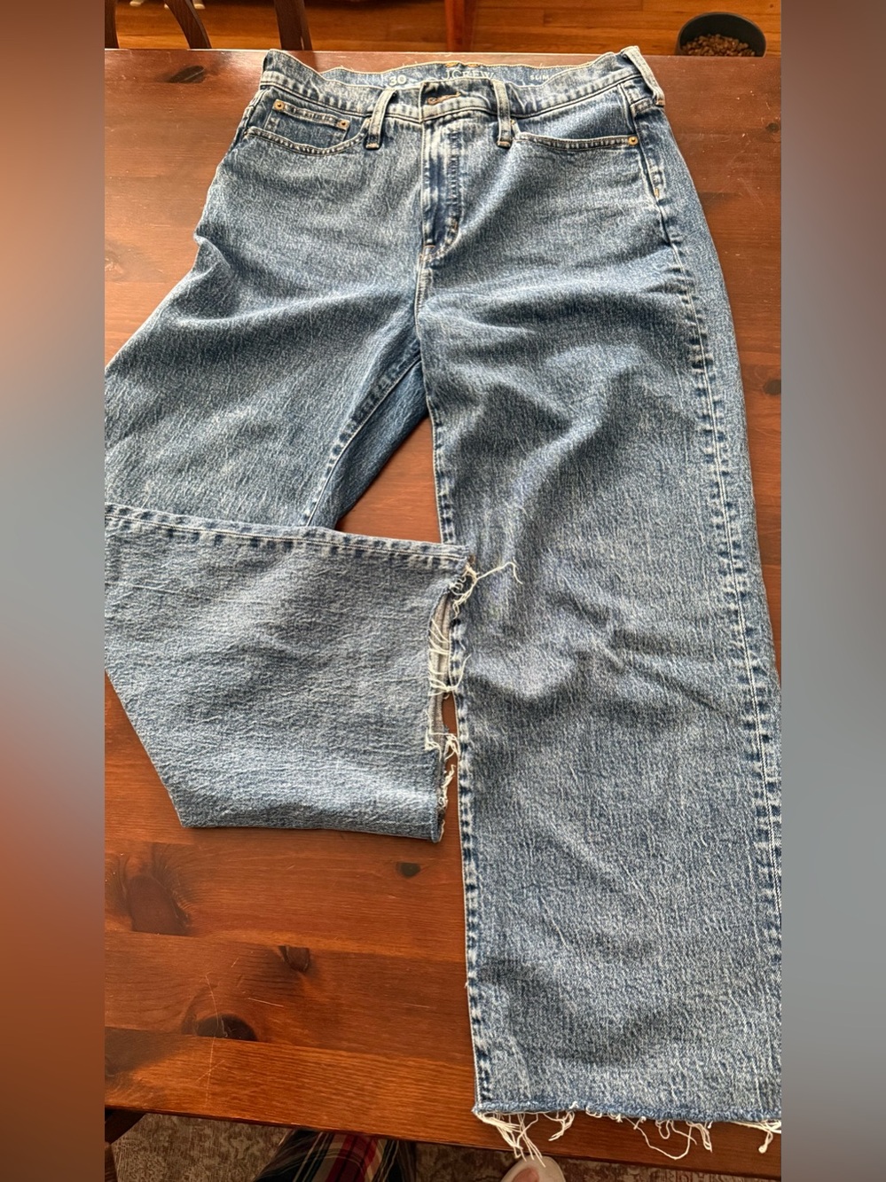 Jcrew Slim Wide Leg Jeans